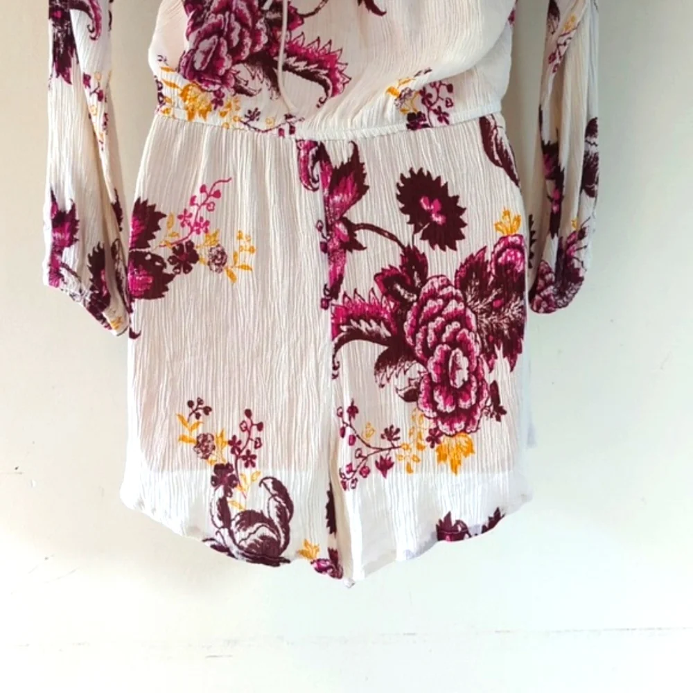 Billabong  Ivory Moonlight Lace-Up Romper - Picture 9 of 15